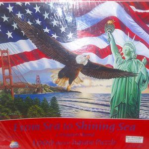 Sunsout From Sea To Shining Sea  1000piece Jigsaw Puzzle Higgons Bond New Sealed